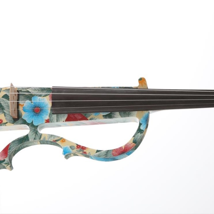 Kinglos KNG DSG-1102 4/4 Elektro Keman Seti (Orta Seviye) | Masif Akçaağaç Gövde, Dahili Kulaklık Çıkışı, Aktif Manyetik Sistem, Yay ve Sert Taşıma Kutusu Dahil